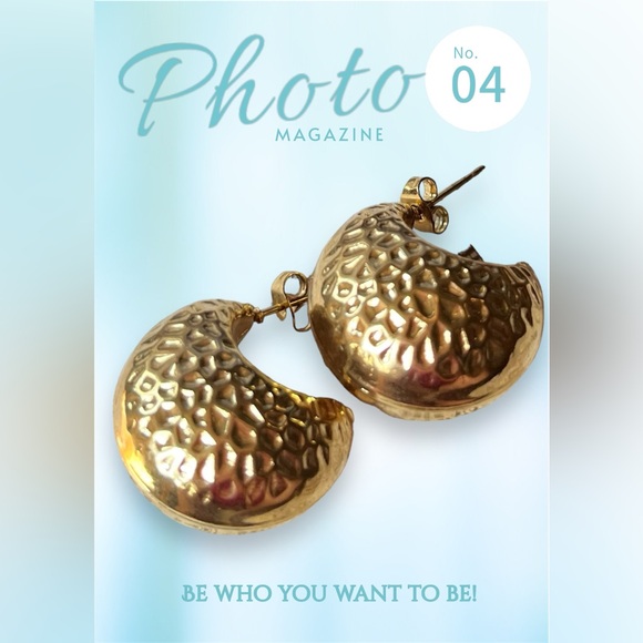 NEW 18K Gold plated earrings ! - Picture 2 of 3